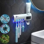ESTERILIZADOR DE CEPILLOS UV + DISPENSADOR 3 EN 1
